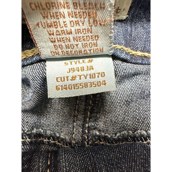 Y2K SO Wear It Declare It Denim Mini Skirt Size 5 - Picture 3 of 8